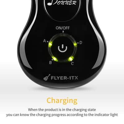 2.4GHz Guitar Wireless System with Rechargeable 2.4GHz Digital Guitar Transmitter and Receiver image 3