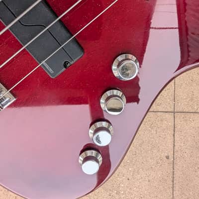 Custom Jazz bass - Red/black burst image 15