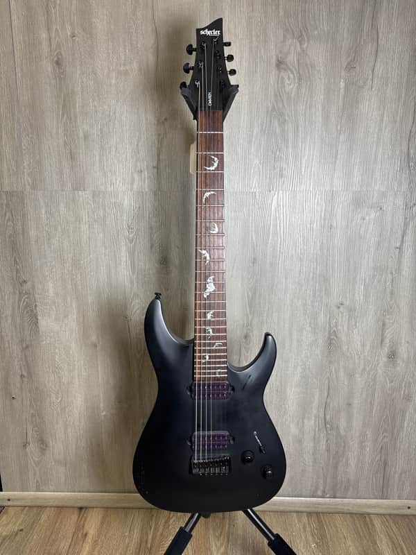 Schecter Damien-7 2021 - Present - Satin Black image 1