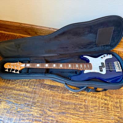 Kiesel Mahogany PB5 5-String PJ Bass 2021 Transparent Blue w/ Nordstrand Pickups image 7