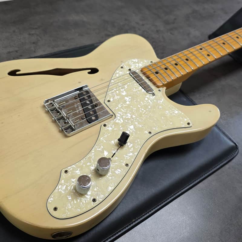 1969 Fender Telecaster Thinline Natural Ash Blonde 60s ARTIST OWNED STAGE PLAYED Road Worn Heavy Relic Aged American Vintage 1960's USA Tele Guitar
