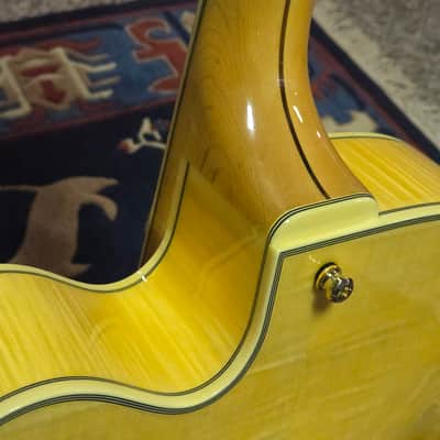 D'Angelico Excel EXL-1 Hollow Body Archtop with Rosewood Fretboard 2018 - Natural-Clear image 6