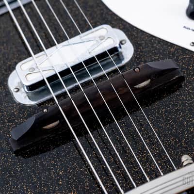 1960 Silvertone Stratotone Jupiter 1423 Vintage Guitar by Harmony USA w/ DeArmond Gold Foils, Case image 9