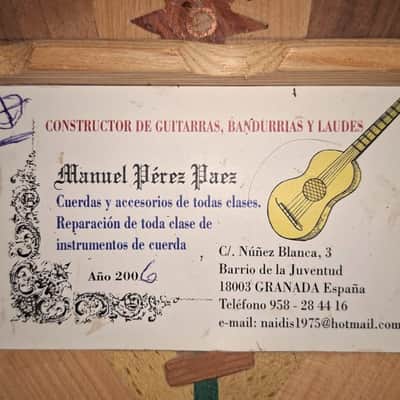 Manuel Perez Paez 2006 - rare + extremly beautiful Spanish guitar - !!must check pictures + video!! image 17