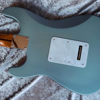 Build to Order GB Liuteria Traditional Strato Vegatrem pearl grey/green image 14