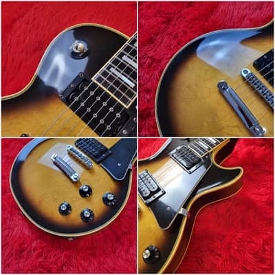 Rare - Aria Pro II LC-1000 1977 - Tobacco Brown Sunburst Lacquer Finish - Les Paul Custom - Original DiMarzio Super II DP104 Humbuckers - Ebony Fretboard & Mother Of Pearl Inlays - Made In Japan - MIJ image 5