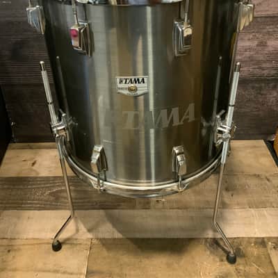 Tama Swingstar 16x16 Floor Tom Vintage 1980s - Misty Chrome image 5