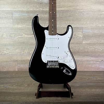 Squier by Fender Stratocaster – Black w/ White Pickguard (USED-Mint) image 3