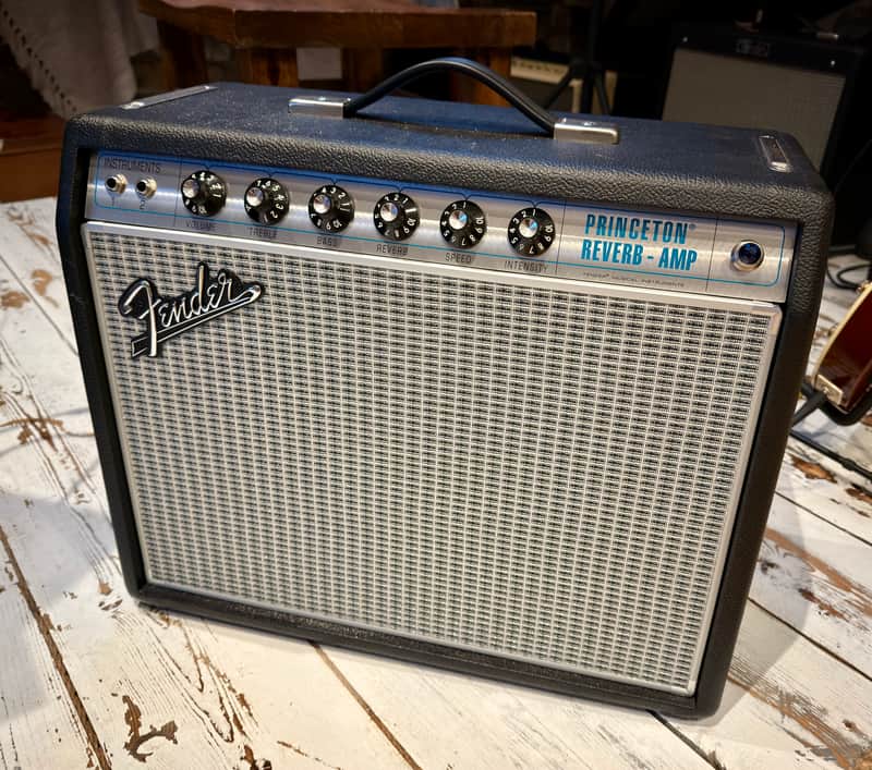 Fender '68 Custom Princeton Reverb-Amp 12-Watt 1x10" Guitar Combo 2013 - Present - Black image 1