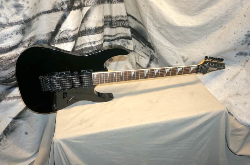 2007 Ibanez RG Series RG370DX Guitar with Gig Bag Black RG370 DX 370 image 1