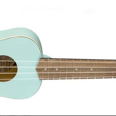 Fender Venice Soprano Uke, Walnut Fingerboard, Daphne Blue image 6
