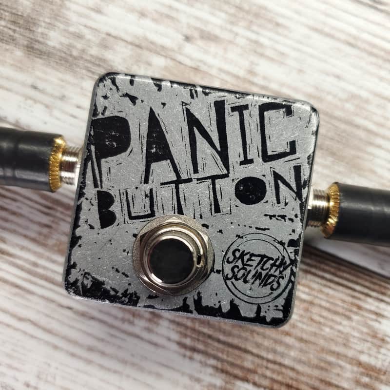 Immagine Sketchy Sounds Panic Button Momentary Mute Kill Switch Guitar Pedal - 1