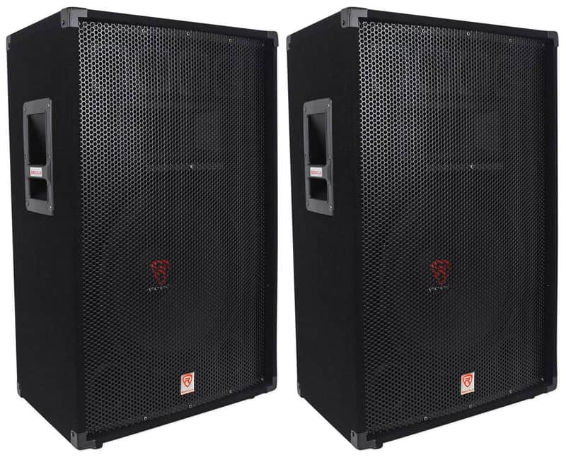 (2) Rockville RSG15 15” 3-Way 1500 Watt 8-Ohm Passive DJ/Pro Audio PA Speaker image 1