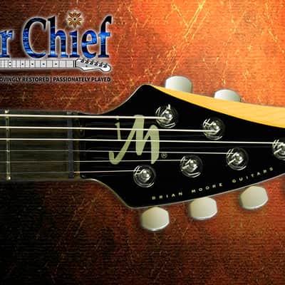 Brian Moore I-2000 iM Electric Guitar Flame Maple Vintage Sunburst, Excellent Condition image 4