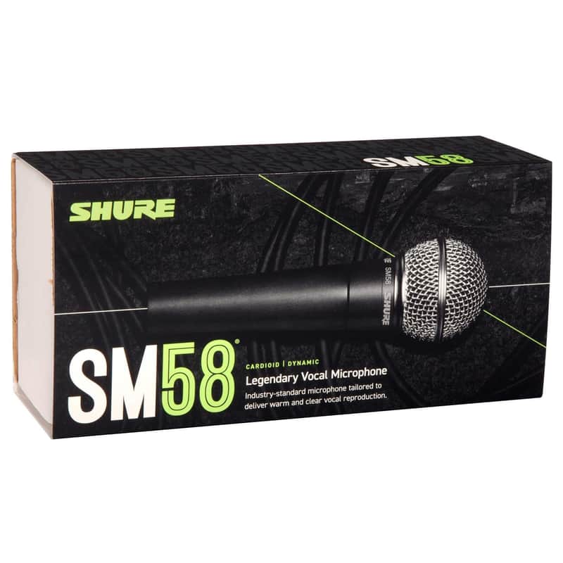 Shure SM58 Handheld Cardioid Dynamic Microphone (No Switch) image 1