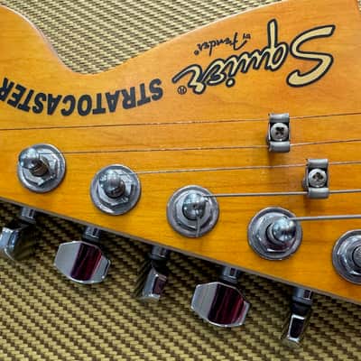 Custom-Modified Squier Stratocaster by Fender 2005 - Butterscotch satin finish image 7