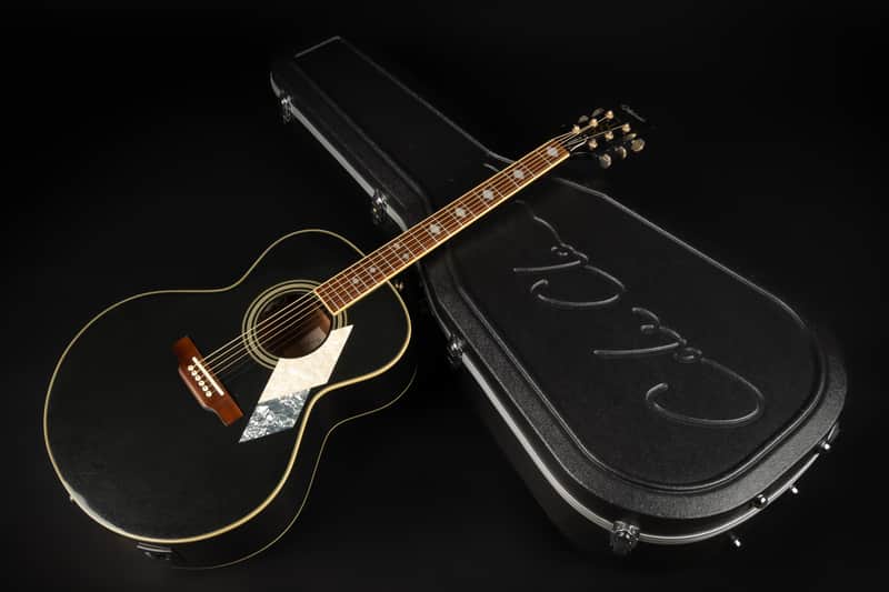1999 Epiphone SQ-180 Neil Diamond Signature - Metallic Black | Reverb