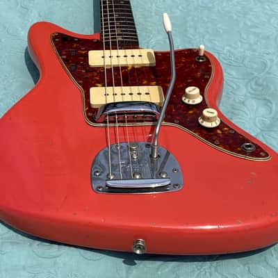 Fender Jazzmaster 1963 - Fiesta Red Matched Head Custom Color image 6