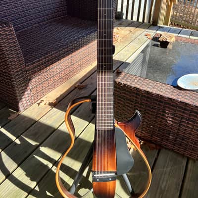Yamaha SLG200S Silent Guitar 2010s - Tobacco Sunburst image 1