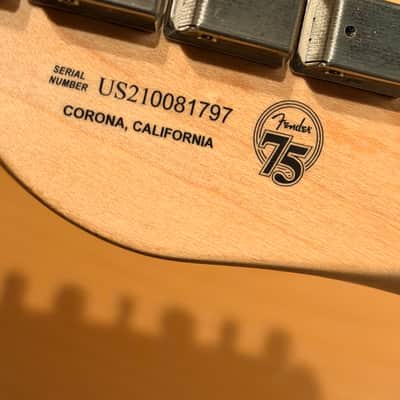 Fender American Performer Telecaster HUM 75th Anniversary  2021 - Vintage White image 4