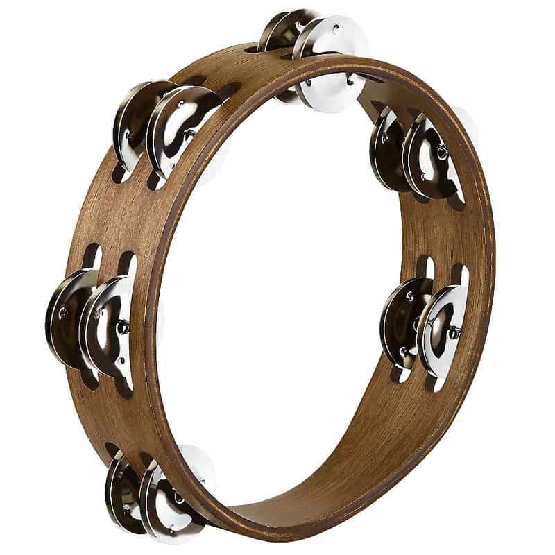 Meinl 8" Compact Wood Double Row Tambourine image 1