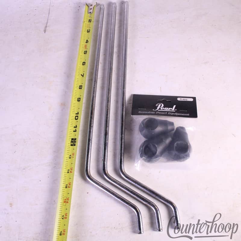 Premier Floor Tom Drum Legs 3/8" 9.5mm Vintage 70s +Pearl Suspension Rubber Feet image 1