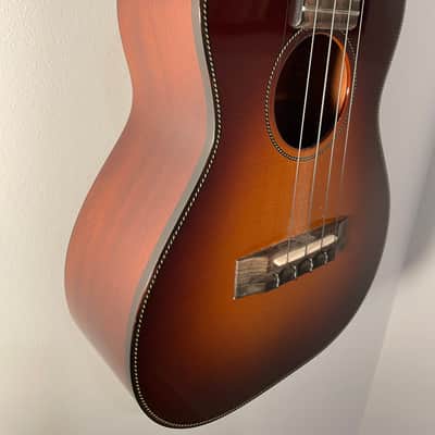 Pono MTD-SP-SB Solid Spruce / Mahogany Tenor Ukulele – Gloss Sunburst (2018) image 4