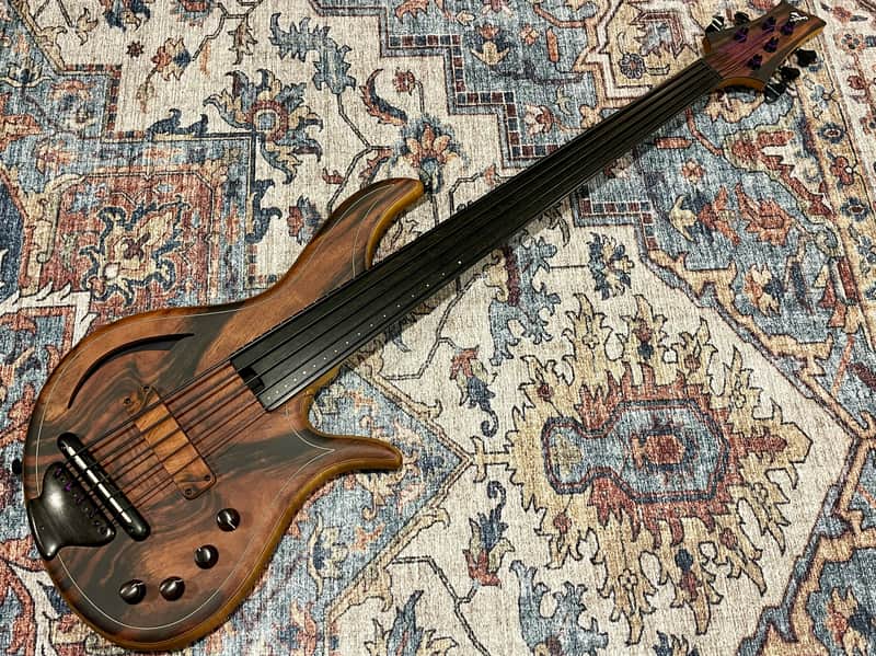 F Bass AC5-Classic Fretless Amara Ebony Top 2024 image 1