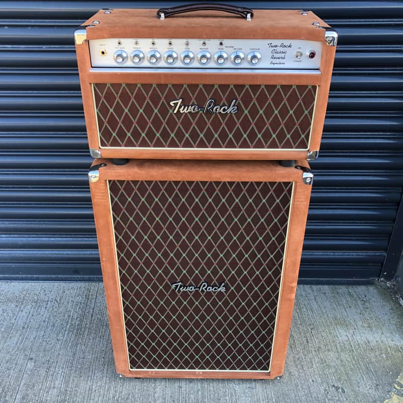 Two Rock Classic Reverb Signature Head and 2x12 Vertical cabinet 2020s - Brown Suede image 1