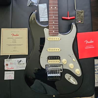 Fender American Ultra Luxe Stratocaster Floyd Rose HSS 2021 - MINT - MINT - Present - Mystic Black image 7