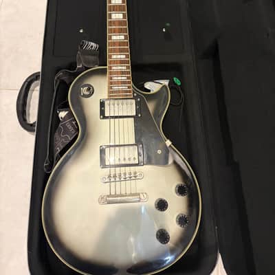 Epiphone Les Paul Custom in a Silverburst finish image 5