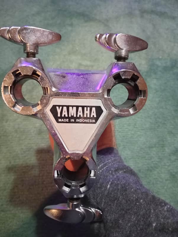 Yamaha TH945A 3 Hole Tom Receiver   Chrome image 1