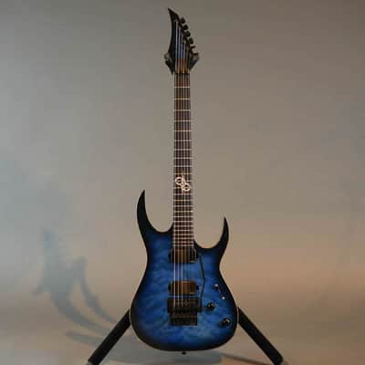 Solar S1.6FRQOB Electric Guitar Quilted Ocean Blue Burst - Used image 1