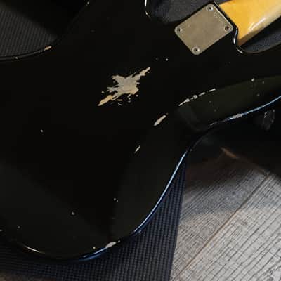 2020 Fender Custom Shop 1964 Jazz Bass Electric Bass Relic Black + COA OHSC image 18