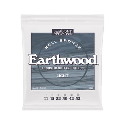Ernie Ball Earthwood Bell Bronze Acoustic Guitar Strings - Light - 11-52 image 1