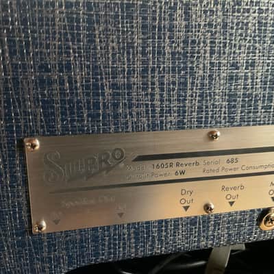 Supro 1605R '64 Reverb 5-Watt 1x8" Guitar Combo 2017 - Present - Blue Rhino image 4