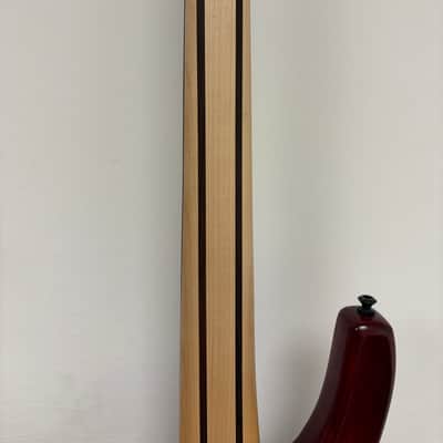AC Guitars RSK 5 string bass 2025 - Red image 7