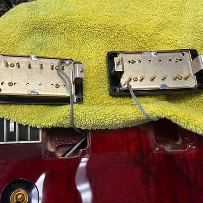 Gibson Les Paul Custom Premium Plus Guitar - USA- 1999 - Wine Red flame top w/OHSC image 20