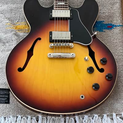 2015 Gibson Memphis ES-335 Block Sunset Burst W/ Figured Back & COA image 2