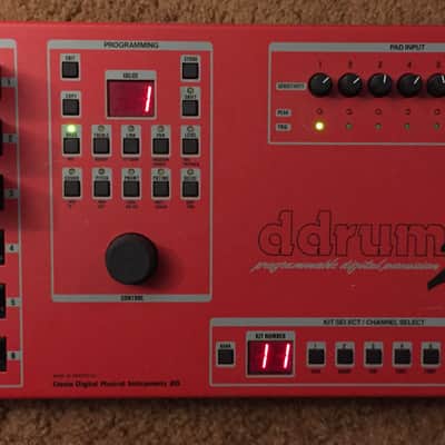 CLAVIA DDRUM 2 - Drum Brain Module 5 Pads w/ Kick Pad Kit 80's Vintage image 2