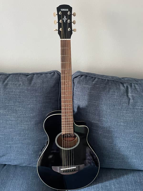 Yamaha APXT2 3/4 Size Acoustic/Electric Cutaway Guitar 2010s - Black image 1