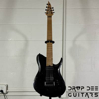 Balaguer USA Series Seraph Modern 7 Baritone 7-String Electric Guitar w/ Case (924) - Gloss Metallic Black image 2