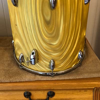 Slingerland Yellow Satin Flame 12/13/16/20 imagen 14