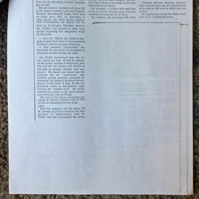 Vintage 1978 CF Martin Strike Information Packet w/ Letter to Dealers! image 5