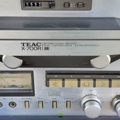 Vintage mid 80s Teac X-700R reel to reel tape player recorder with DBX-1 and 4 reels of tape. image 2