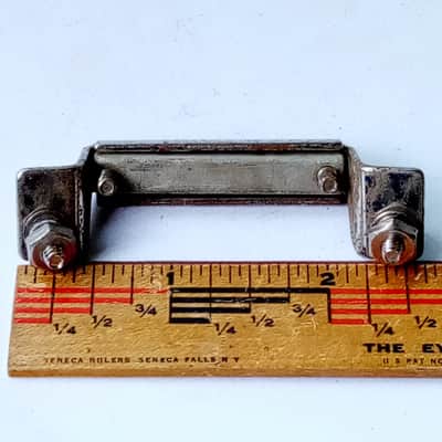 Ludwig WFL P32 Butt Plate Snare Drum Hardware Nickel Plated Vintage50s USA 2 1/4 image 4