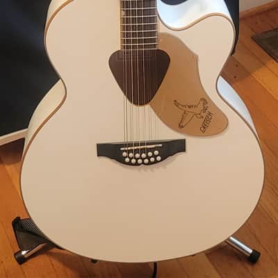 Gretsch G5022CWFE-12 Rancher Falcon Jumbo 12-String Cutaway with Fishman Pickup System 2016 - White image 5