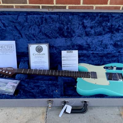 Schecter USA Custom Shop Nick Johnston PT, Atomic Green, Wenge Neck, Macassar Ebony Fretboard image 11