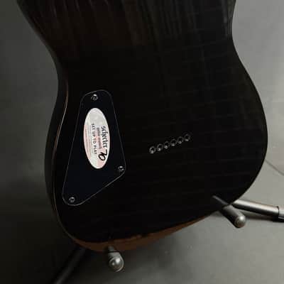 Schecter PT Standard Electric Guitar Black Fade Burst Burl Finish image 11