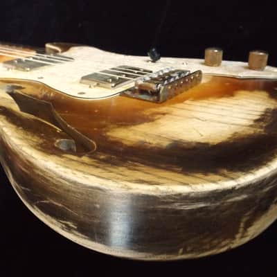 Tab Benoit Telecaster STYLE guitar! Heavy Relic Roadworn Country-Punk Thinline PROJECT! image 4